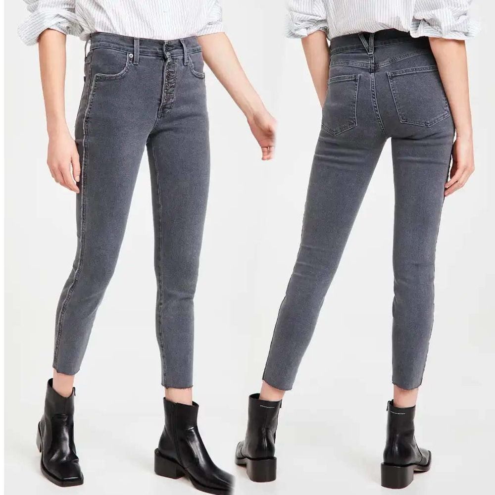 Veronica Beard Women's Skinny Jeans in Washed Gray
